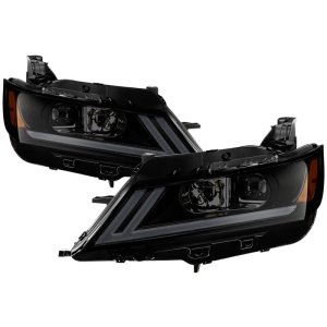 Chevrolet Impala Headlights - SPYDER - DRL Light Bar Projector - Black Smoke - `14-`18 Chevrolet Impala Headlights - SPYDER - DRL Light Bar Projector - Black Smoke - `14-`18