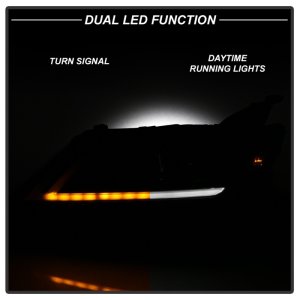 Chevrolet Impala Headlights - SPYDER - DRL Light Bar Projector - Black Smoke - `14-`18 Chevrolet Impala Headlights - SPYDER - DRL Light Bar Projector - Black Smoke - `14-`18