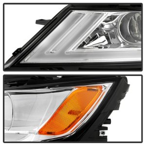 Chevrolet Impala Headlights - SPYDER - DRL Light Bar Projector - Chrome - `14-`18