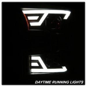 Ford F-150 Headlights - SPYDER - xTune DRL LED Light Bar Projector - Black - `15-`17