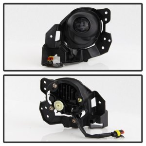 Mazda 3 Fog Lights - SPYDER - LED w/Switch - Clear - `17-`18