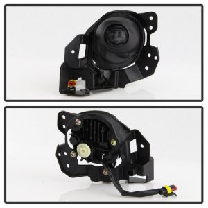 Mazda 3 Fog Lights - SPYDER - LED w/Switch - Clear - `17-`18