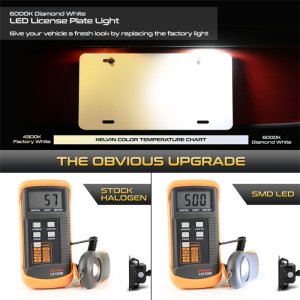 Ford F150 License Plate Bulb Assembly - SPYDER - XTune LED 5500K - White - `05-`18