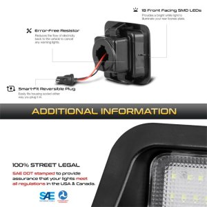 Ford F150 License Plate Bulb Assembly - SPYDER - XTune LED 5500K - White - `05-`18