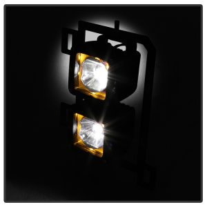 Dodge Ram 1500 Fog Light - SPYDER - Full LED w/Bracket and Universal Switch - Clear - `13-`18