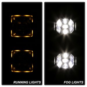 Dodge Ram 1500 Fog Light - SPYDER - Full LED w/Bracket and Universal Switch - Clear - `13-`18