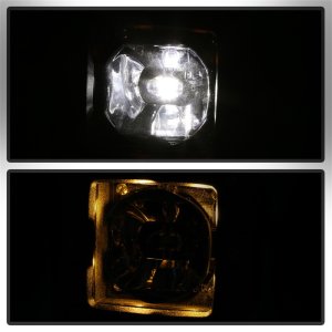 Dodge Ram 1500 Fog Light - SPYDER - Full LED w/Bracket and Universal Switch - Clear - `13-`18