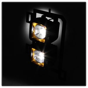 Dodge Ram 1500 Fog Light - SPYDER - Full LED w/Bracket and Universal Switch - Clear - `13-`18