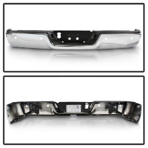 Dodge Ram 1500 Bumper - Rear - SPYDER - OEM Style Steel w/Parking Sensors Hole - Chrome - `09-`18