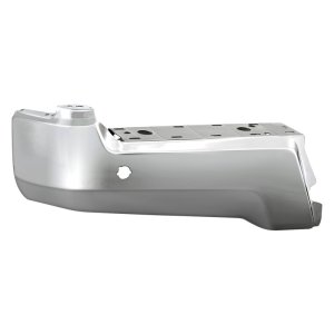 Ford F250 Bumper Cap - Rear Left - SPYDER - w/ Sensor Hole - Chrome - `17-`19