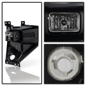 Ford F350 Fog Lights - SPYDER - LED with Switch - Clear - `17-`19
