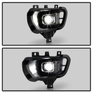Ford Ranger Fog Lights - SPYDER - Full LED OEM Style w/Switch - Clear - `19-`23