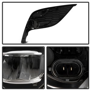 Toyota Camry Fog Lights - SPYDER - LED, OEM Style, w/OEM Switch - Clear - `21-`23