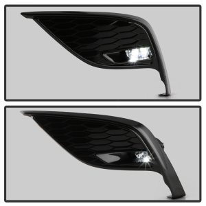 Toyota Camry Fog Lights - SPYDER - LED, OEM Style, w/OEM Switch - Clear - `21-`23