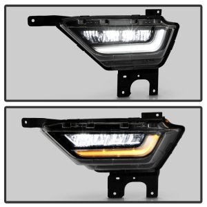Ford F150 Fog Lights - SPYDER - OEM Style Full LED w/ Turn Signal - `21-`23