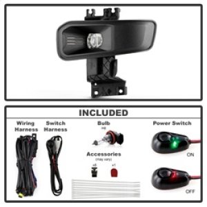 Ford F450 Fog Lights - SPYDER - OEM Halogen w/Switch - Clear - `23-`25