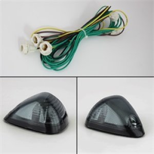 Ford Super Duty F250 Cab Roof Lights - SPYDER - xTune Amber LED - Smoke - `99-`15 Ford Super Duty F250 Cab Roof Lights - SPYDER - xTune Amber LED - Smoke - `99-`15