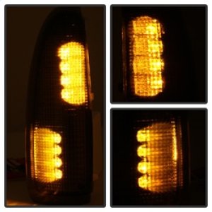Ford Superduty F650 LED Mirror Signal Lens - SPYDER - Amber - Smoke - `03-`07