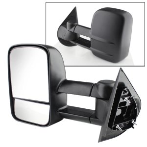 Chevrolet Silverado Side Mirror - Left - SPYDER - xTune, Manual Extendable, Power Adjust, Heated - `07-`12 Chevrolet Silverado Side Mirror - Left - SPYDER - xTune, Manual Extendable, Power Adjust, Heated - `07-`12