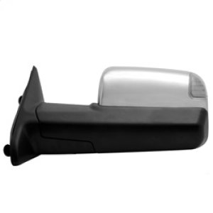 Dodge Ram 1500 Side Mirror - Left - SPYDER - Manual Extendable, Power Heated/Adjustable, LED Turn Signal, Chrome Housing - Chrome - `09-`10
