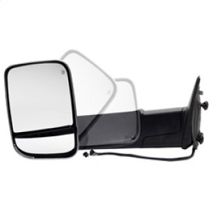Dodge Ram 1500 Side Mirror - Left - SPYDER - Manual Extendable, Power Heated/Adjustable, LED Turn Signal, Chrome Housing - Chrome - `09-`10