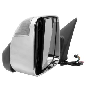 Dodge Ram 1500 Side Mirror - Left - SPYDER - Manual Extendable, Power Heated/Adjustable, LED Turn Signal, Chrome Housing - Chrome - `09-`10