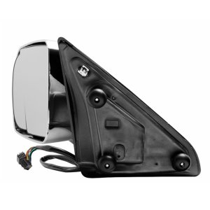 Dodge Ram 1500 Side Mirror - Left - SPYDER - Manual Extendable, Power Heated/Adjustable, LED Turn Signal, Chrome Housing - Chrome - `09-`10