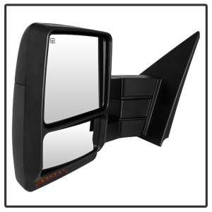 Ford F-150 Side Mirror - Left - SPYDER - Power Heated + Amber LED Signal + Telescoping - Amber - `07-`14