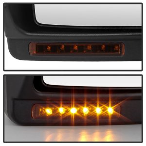 Ford F-150 Side Mirror - Left - SPYDER - Power Heated + Amber LED Signal + Telescoping - Amber - `07-`14