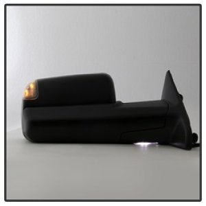 Ram 1500 Side Mirror - Right - SPYDER - Manual Extendable, Power Heated/Adjustable, LED Turn Signal - Black - `11-`12