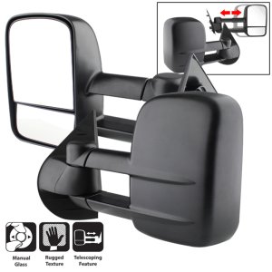 Chevrolet Silverado Side Mirrors - Left + Right - SPYDER - xTune Manual Extendable, Manual Adjust - `07-`12 Chevrolet Silverado Side Mirrors - Left + Right - SPYDER - xTune Manual Extendable, Manual Adjust - `07-`12