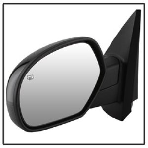 Chevrolet Silverado Side Mirror - Left - SPYDER - Power Heated - Shiny Black - `07-`14