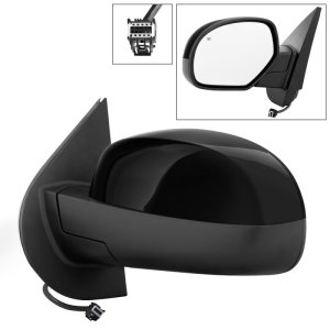 Chevrolet Silverado Side Mirror - Left - SPYDER - Power Heated - Shiny Black - `07-`14 Chevrolet Silverado Side Mirror - Left - SPYDER - Power Heated - Shiny Black - `07-`14