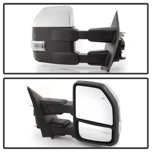 Ford F-150 Side Mirrors - SPYDER - Heated LED Telescoping - Clear - `15-`17 Ford F-150 Side Mirrors - SPYDER - Heated LED Telescoping - Clear - `15-`17