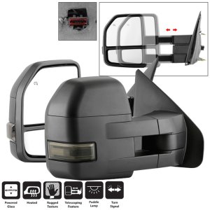 Ford F-150 Side Mirrors - SPYDER - Heated LED Telescoping - Smoke - `04-`14 Ford F-150 Side Mirrors - SPYDER - Heated LED Telescoping - Smoke - `04-`14