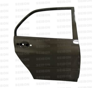 Mitsubishi Lancer Rear Doors (2) - Seibon - 3K 2X2 Twill Weave - Carbon Fiber - `03-`06