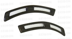 Mitsubishi Lancer Fender Ducts - Seibon - Carbon Fiber - `08-`15