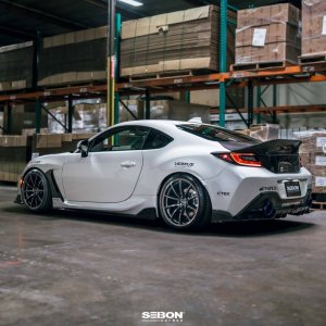 Subaru BRZ Fender Trim - Seibon - Gloss Finish - Carbon Fiber - `22-`24