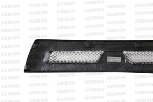 Mitsubishi Lancer Grille - Front - Seibon - Shaved Emblem - Carbon Fiber - `08-`15 Mitsubishi Lancer Grille - Front - Seibon - Shaved Emblem - Carbon Fiber - `08-`15