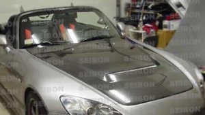 Honda S2000 Hood - Front - Seibon - VSII - Carbon Fiber - `00-`09