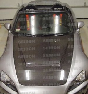 Honda S2000 Hood - Front - Seibon - VSII - Carbon Fiber - `00-`09