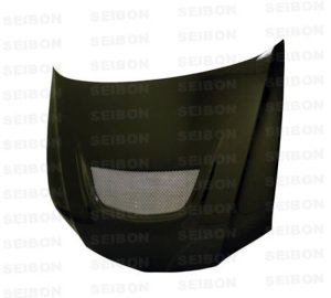 Mitsubishi Evolution Hood - Seibon - OEM Carbon Fiber - Carbon Fiber - `03-`07