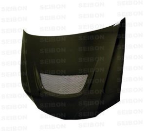 Mitsubishi Evolution Hood - Seibon - OEM Carbon Fiber - Carbon Fiber - `03-`07