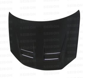 Volkswagen Golf GTI Hood - Seibon - DV Style Shaved - Carbon Fiber - `06-`09