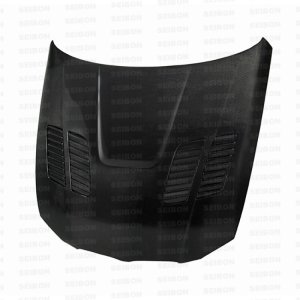 BMW 3 Series Hood - Seibon - GTR-style - Carbon Fiber - `07-`10