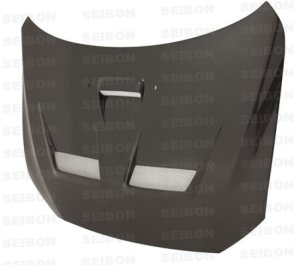 Mitsubishi Evolution Hood - Seibon - CW-style Carbon Fiber - Carbon Fiber - `08-`12