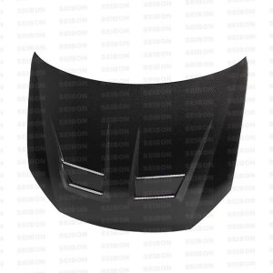 Volkswagen Golf Hood - Seibon - DV-style, Shaved Emblem - Carbon Fiber - `10-`14