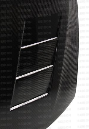 Scion tC Hood - Front - Seibon - TS-Style Carbon Fiber - Carbon Fiber - `11-`13