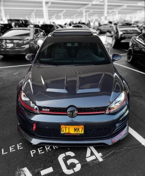 Volkswagen Golf Hood - Seibon - DV-Style - Carbon Fiber - `15-`20