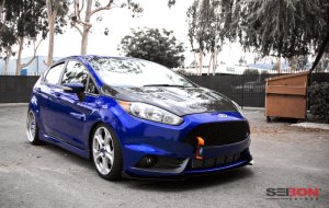 Ford Fiesta Hood - Seibon - RS Style - Carbon Fiber - `14-`19 Ford Fiesta Hood - Seibon - RS Style - Carbon Fiber - `14-`19
